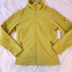 Lime green Colombia fleece jacket size women's small